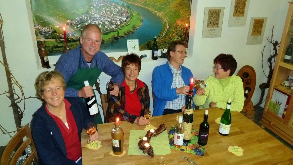 Weinprobe beim Gstehaus Bleser in Ernst bei Cochem